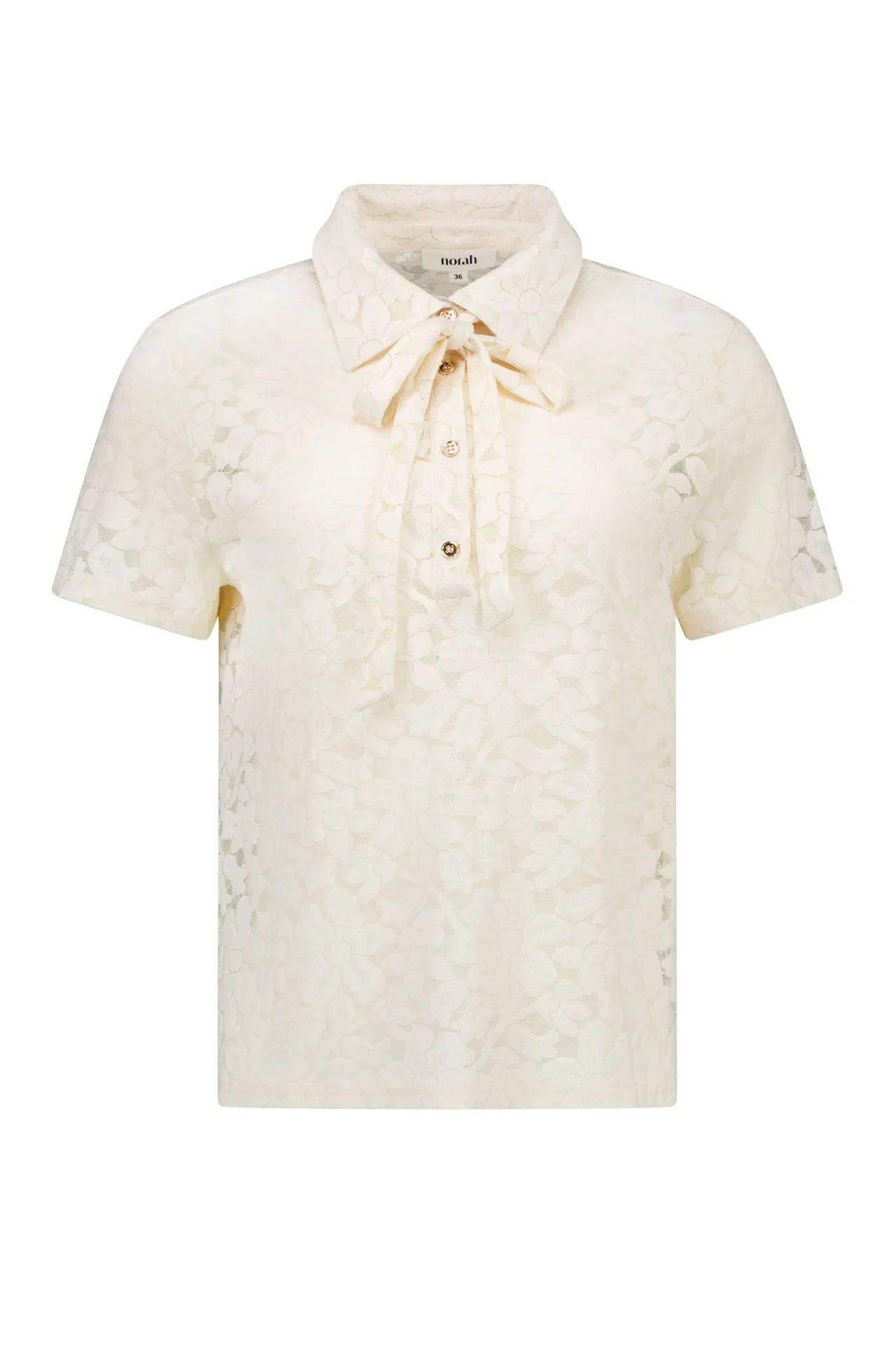 Off-white kanten shirt