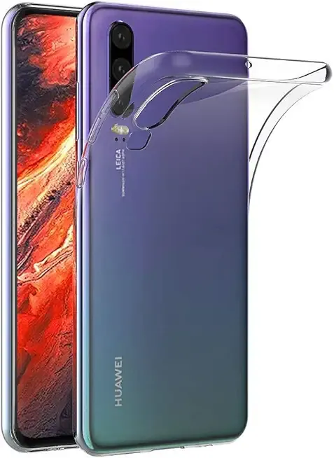 Case for Huawei P30 (6.1 inch) Soft TPU Rubber Gel Bumper Transparent Back Cover