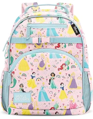 Simple Modern Medium Disney Toddler Backpack for School Girls and Boys | Kindergarten Elementary Kids Backpack | Fletcher Collection | Kids - 15" tall | Princess Rainbows