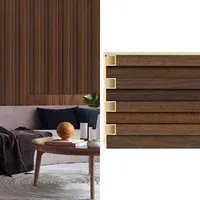 Revestimiento pared Wall Panel WPC café oscuro 16 x 240 cm