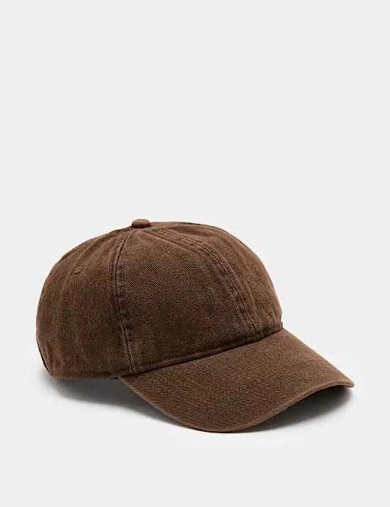 Pure Cotton Washed Baseball Cap