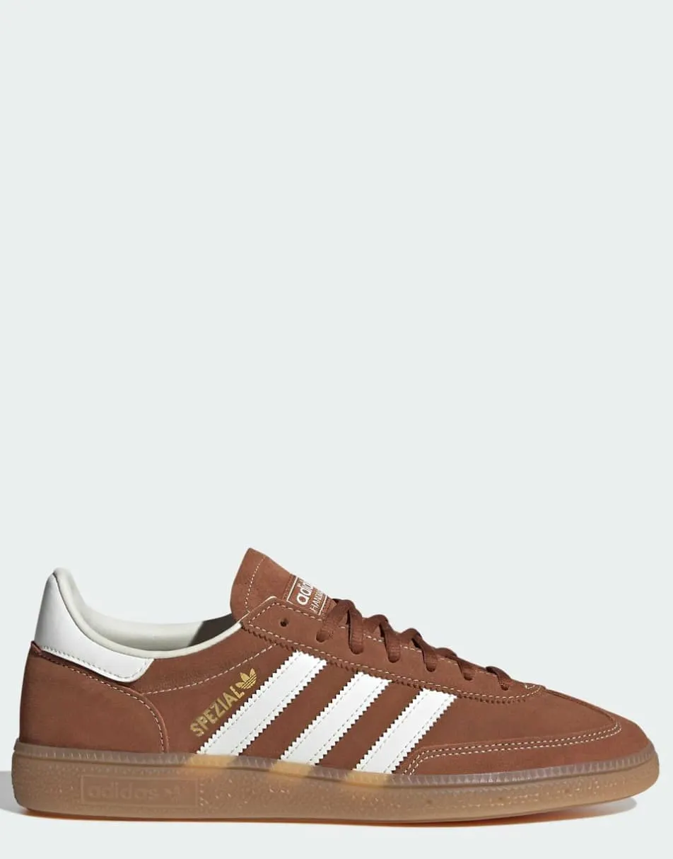 adidas Originals Handball Spezial trainers in brown and white