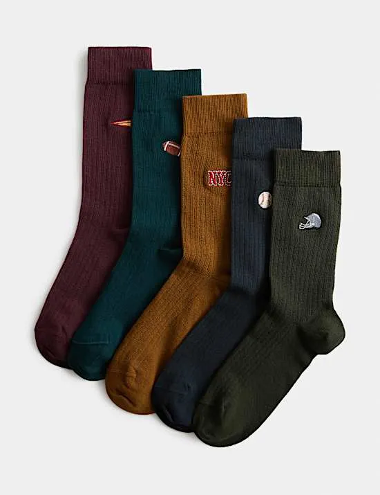 5er-Pack Cool & Fresh™ Varsity Socken