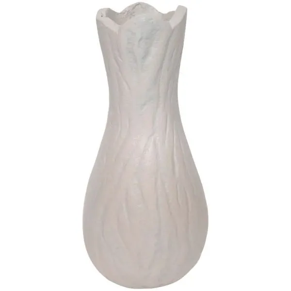 Vaas Duino 9x8x18 cm grijs rond