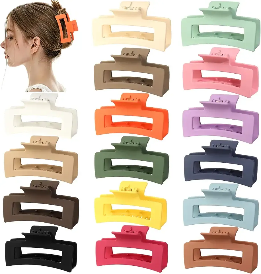 laxizar 16 Pcs Hair Clips for Women 3.5 Inch Claw Clips Hair Accessories