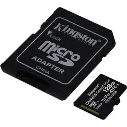 KINGSTON microSDXC 128GB Canvas Select Plus A1 C10 Card (rychlost až 100 MB/s) + SD adaptér