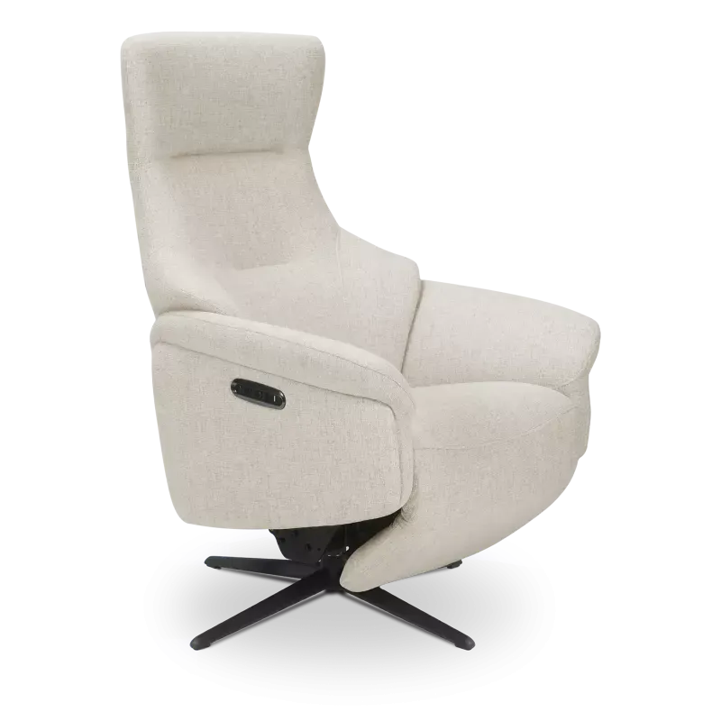Relaxfauteuil (elektrisch/zwart) Impreza - Soda Beige