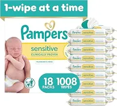 Pampers Sensitive Baby Wipes, Clinicall…