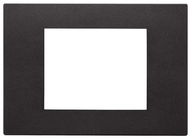 Placca 3 moduli serie Linea VIMAR nero