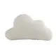 Coussin déco polyester bouclette forme nuage blanc...