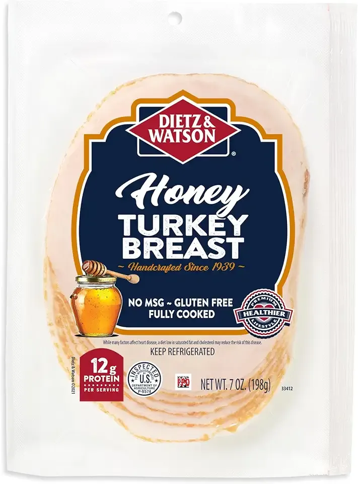 Dietz & Watson Pre-Sliced Honey Turkey Breast, 7 oz