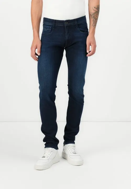 ANBASS - Jeans slim fit - dark blue