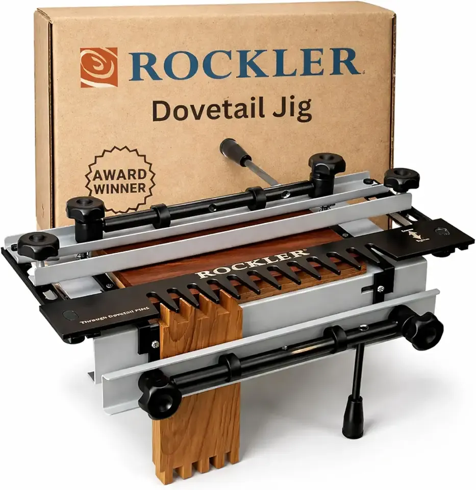 Rockler Dovetail Jig with Router Template Kit, Fits Stock up to 11" | Dovetail Jig – Precise Joinery Results – Dovetail Jig Kit – Fits Stock up to 11 Inches – Complete Routing Accessories