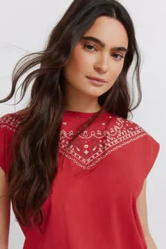 Camiseta algodón bandana