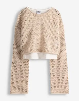 Camicia in maglia - Maglia - beige