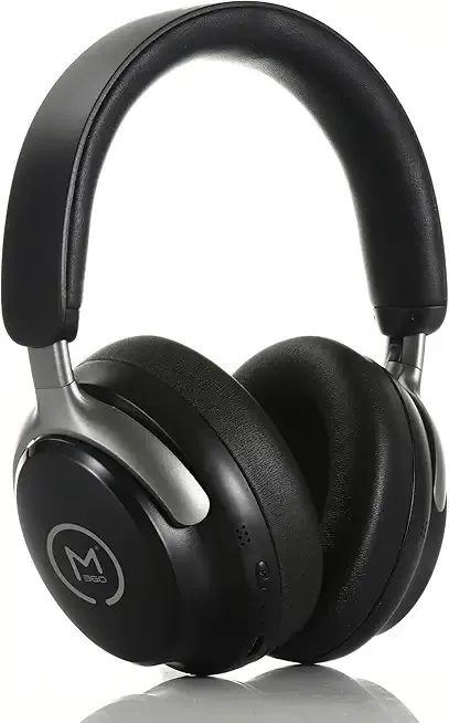 Morpheus 360 Aspire ANC Wireless Noise Canceling Headphones - Bluetooth Headset with Microphone - Black/Silver - HP8550ANC for Work, Travel and Home