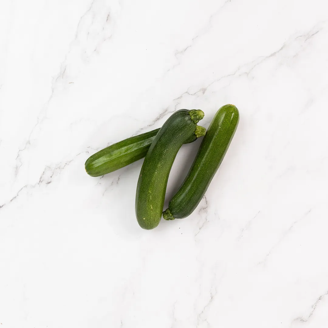 green courgettes