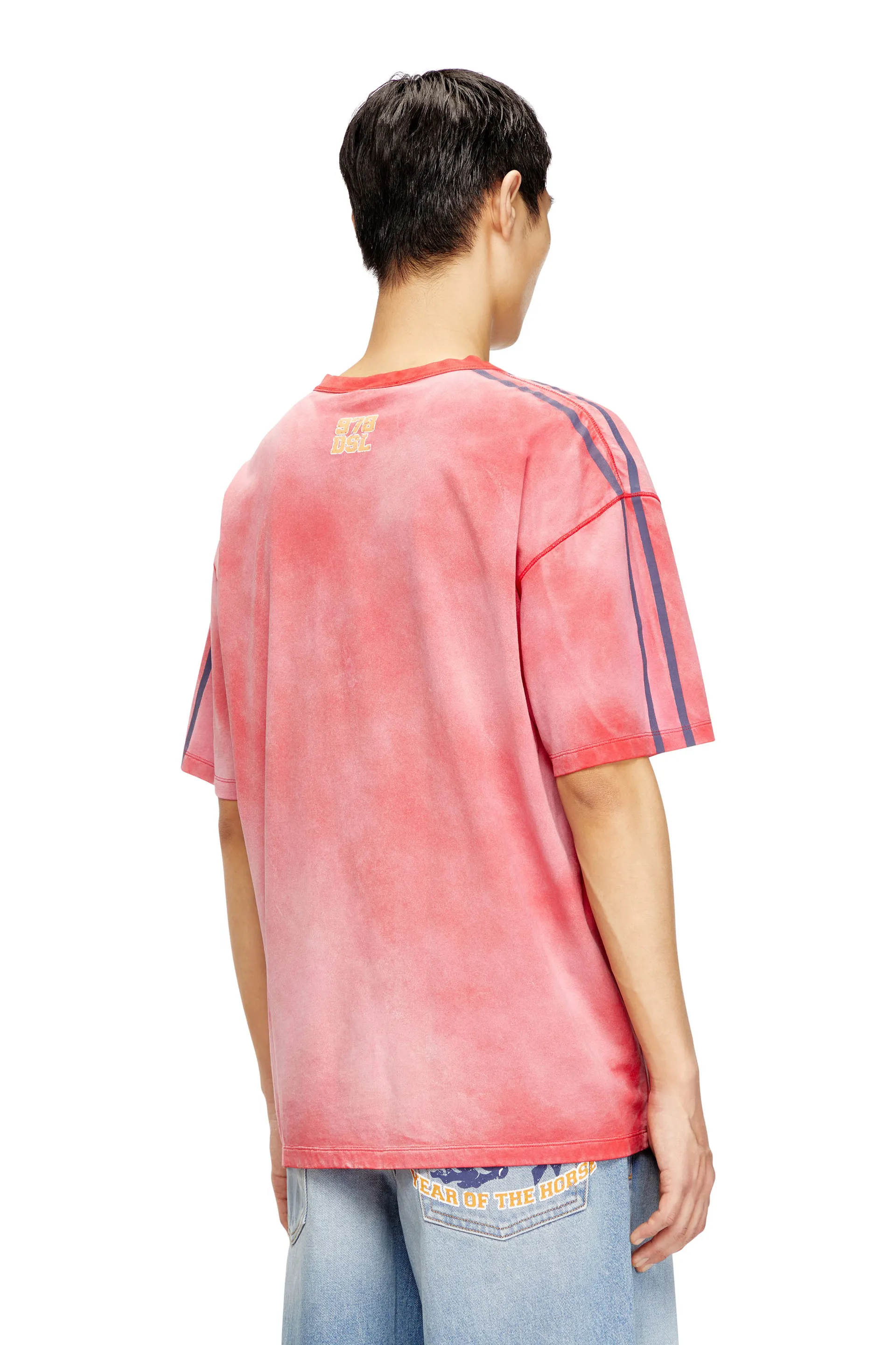 Cotton T-shirt with horse graphic print