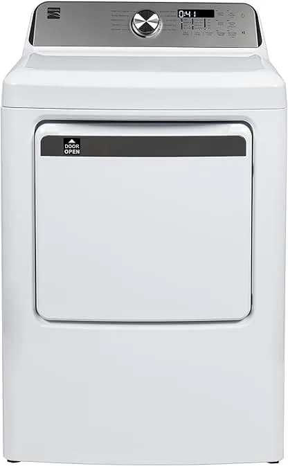Kenmore 7.0 cu. ft. Front Load Electric Dryer - with Guard to Reduce Wrinkles & Static - Smart Sensor Drying - LED - White Kenmore 7.0 cu. ft. Front Load Electric Dryer - with Guard to…
