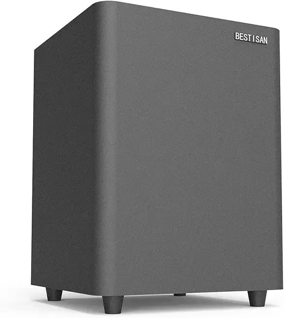 BESTISAN 6.5’’ Subwoofer, Powered Home Audio Sub woofer with Deep Bass in Compact Design, for Studio and Home Theater, Black,SW65C