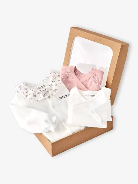 Ensemble bébé fille pyjama body gilet coffret cadeau...