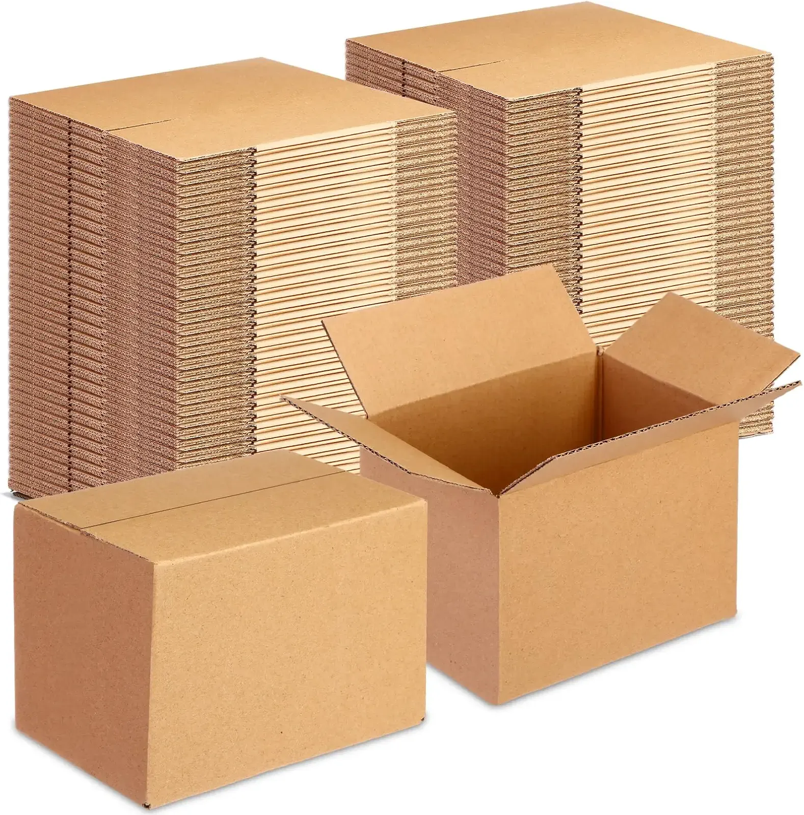 Yeaqee 72 Pcs Shipping Boxes Corrugated Cardboard Small Shipping Boxes for Packaging Mailing Packing Moving Small Business Storage Crafts Gifts(6x4x4 Inch,Kraft Color)