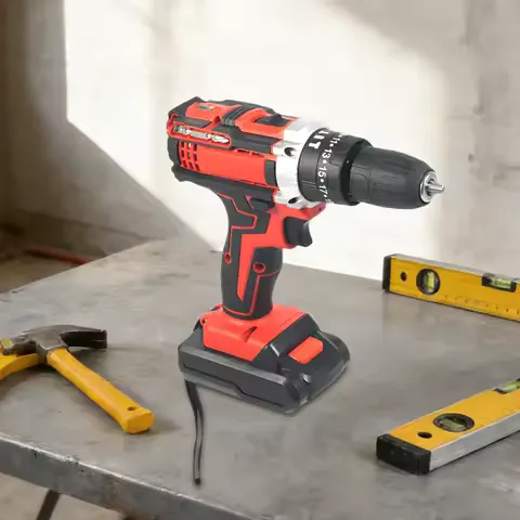 Cordless Power Drill Set, 21V Electric Screwdriver With 24Pcs Accessories, 2-Speed 25+3 Torque, LED Light & Keyless Chuck, Portable Drill Driver Kit With Storage Case For Home DIY Wood Plastic Tile Drilling