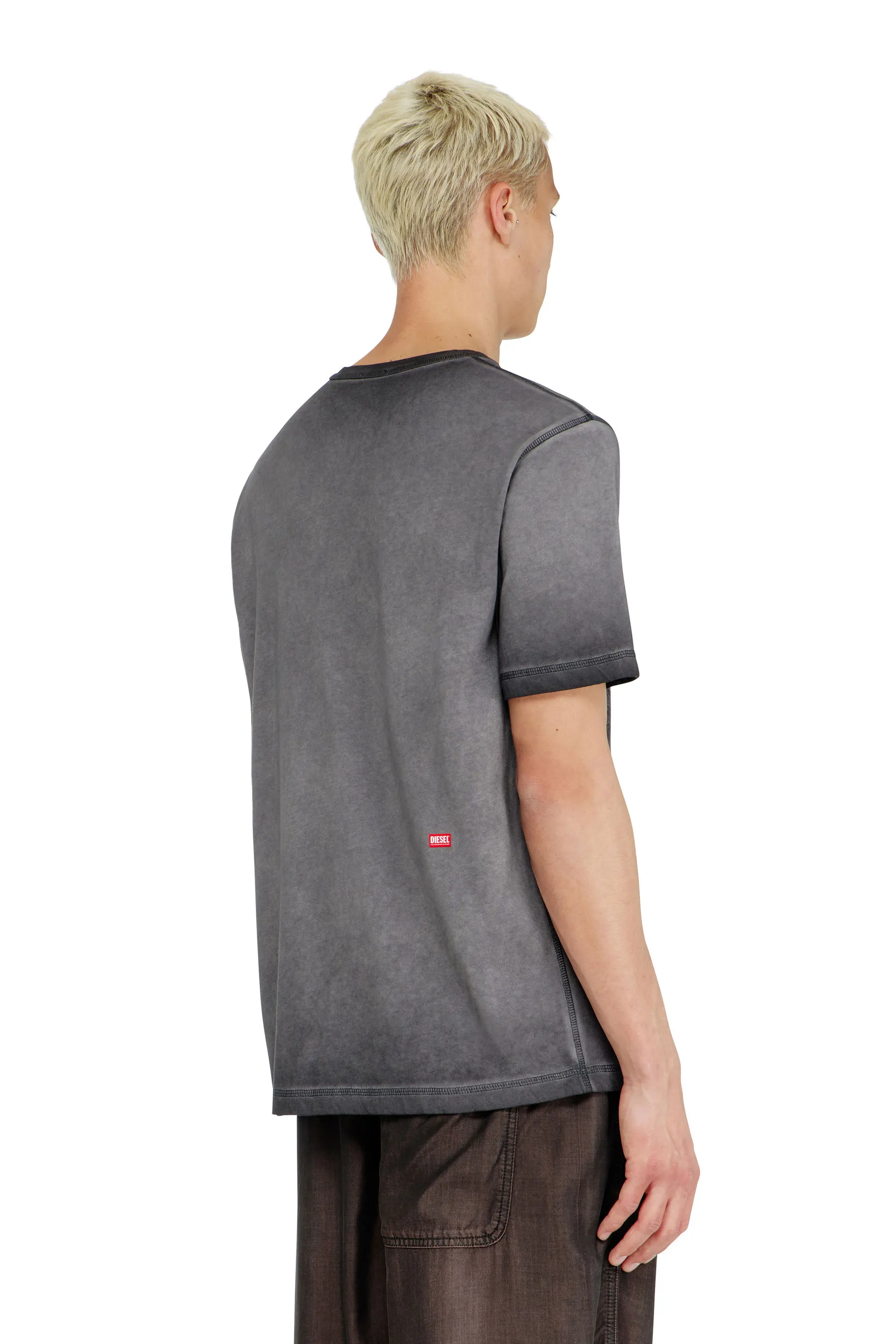 Jersey T-shirt with embossed graphic