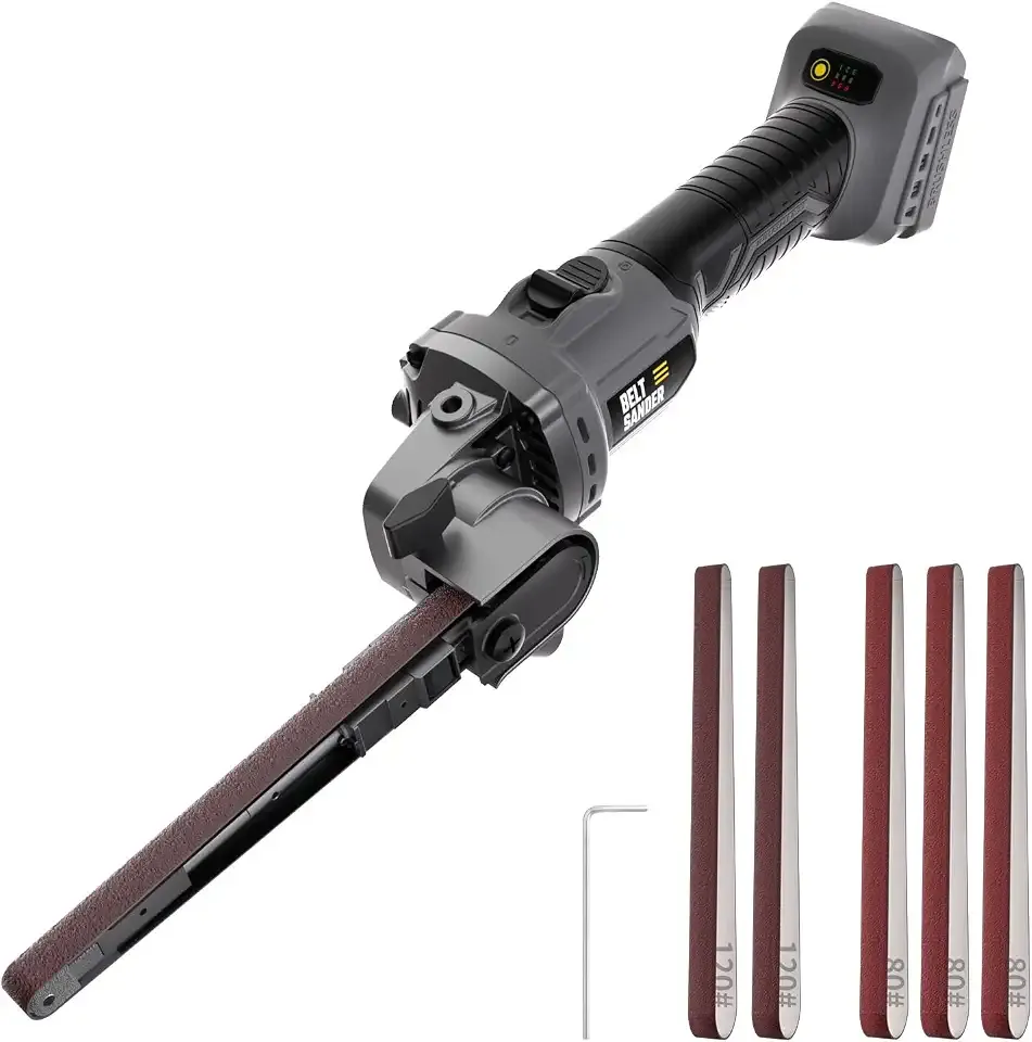20V Cordless Belt Sander Bandfile Sander Compatible with DEWALT 20V Battery