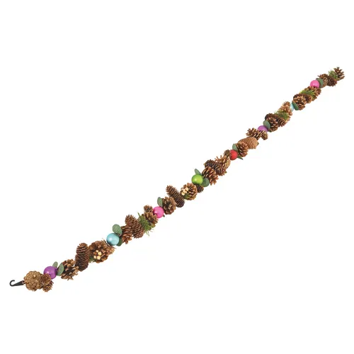 Enchanted Forest® 6' Bright Color Pinecone Artificial Christmas Garland