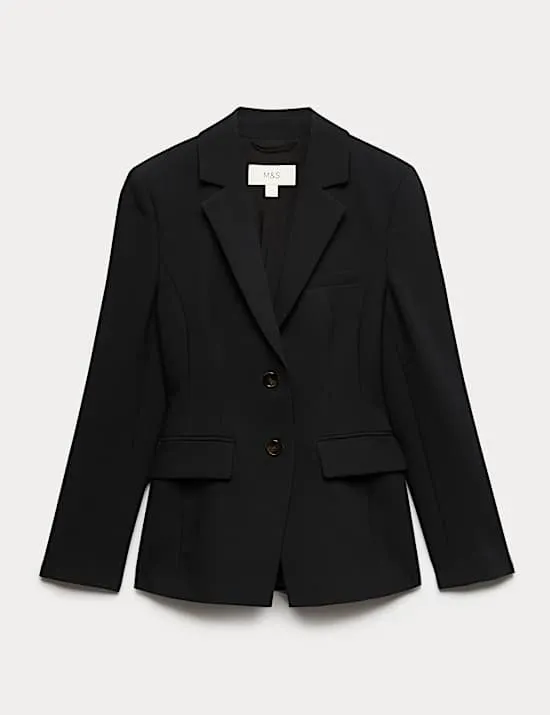 Tailored Cinched Waist Blazer