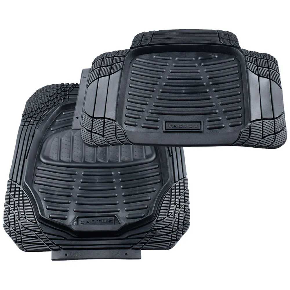 Ensemble de 2 tapis d'auto noir NEKTRA PRO