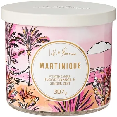 Martinique Scented 3-Wick Candle