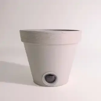 Boston Living Persephone Small Self Watering Planter Pot Lt. Grey