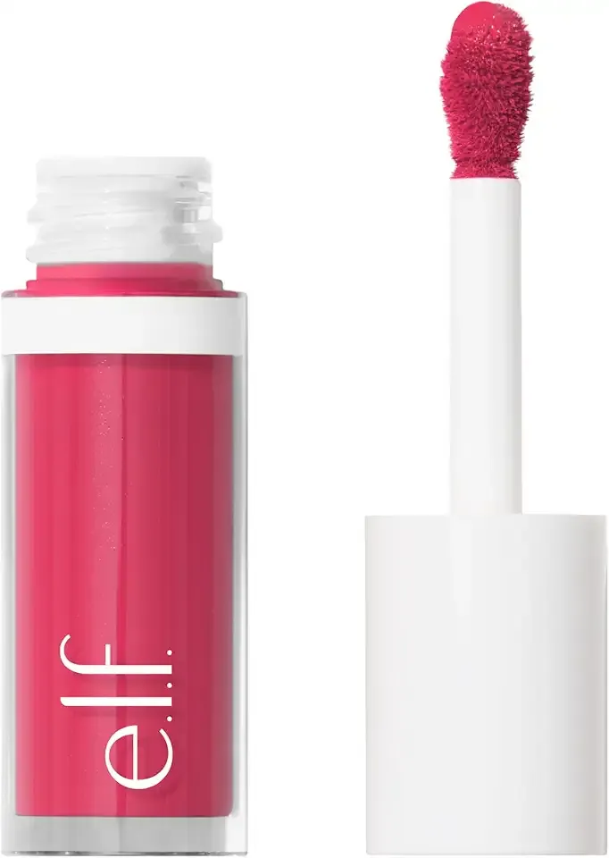 e.l.f. Camo Liquid Blush, Long-lasting Liquid Blush For High-pigment Color, Creates A Soft, Dewy Finish, Vegan & Cruelty-free, Comin' In Hot Pink