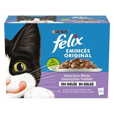 Lot Felix Émincés Original en gelée 24 x 85 g pour chat
