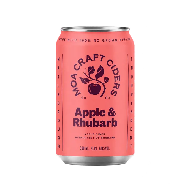 Moa Apple and Rhubarb Cider - 6 pack
