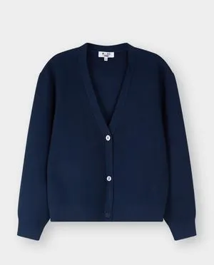 Donkerblauwe cardigan
