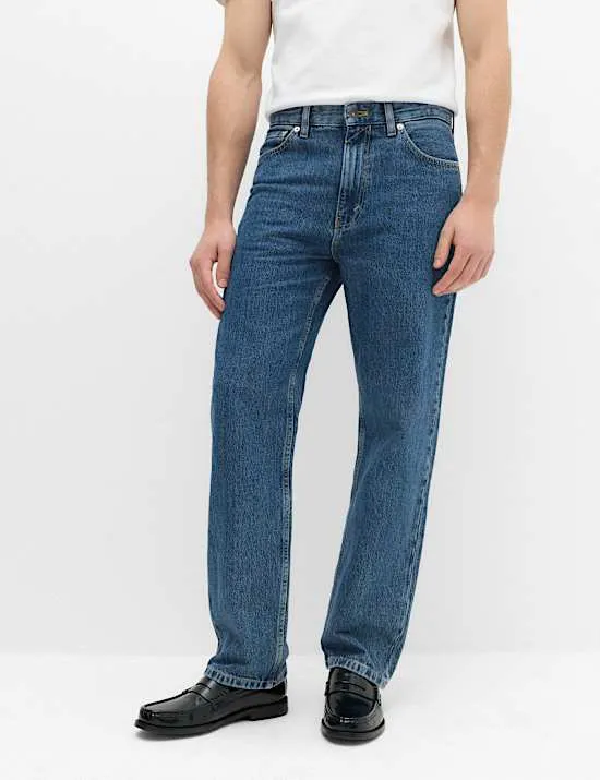 Authentic Jeans mit bequemer Passform und geradem Bein