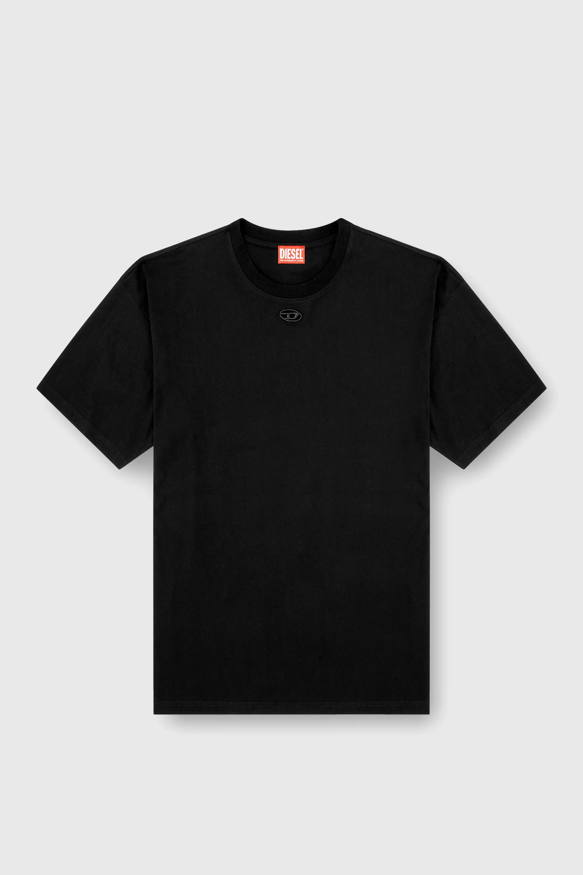 Relaxed cotton T-shirt with Oval D embroidery