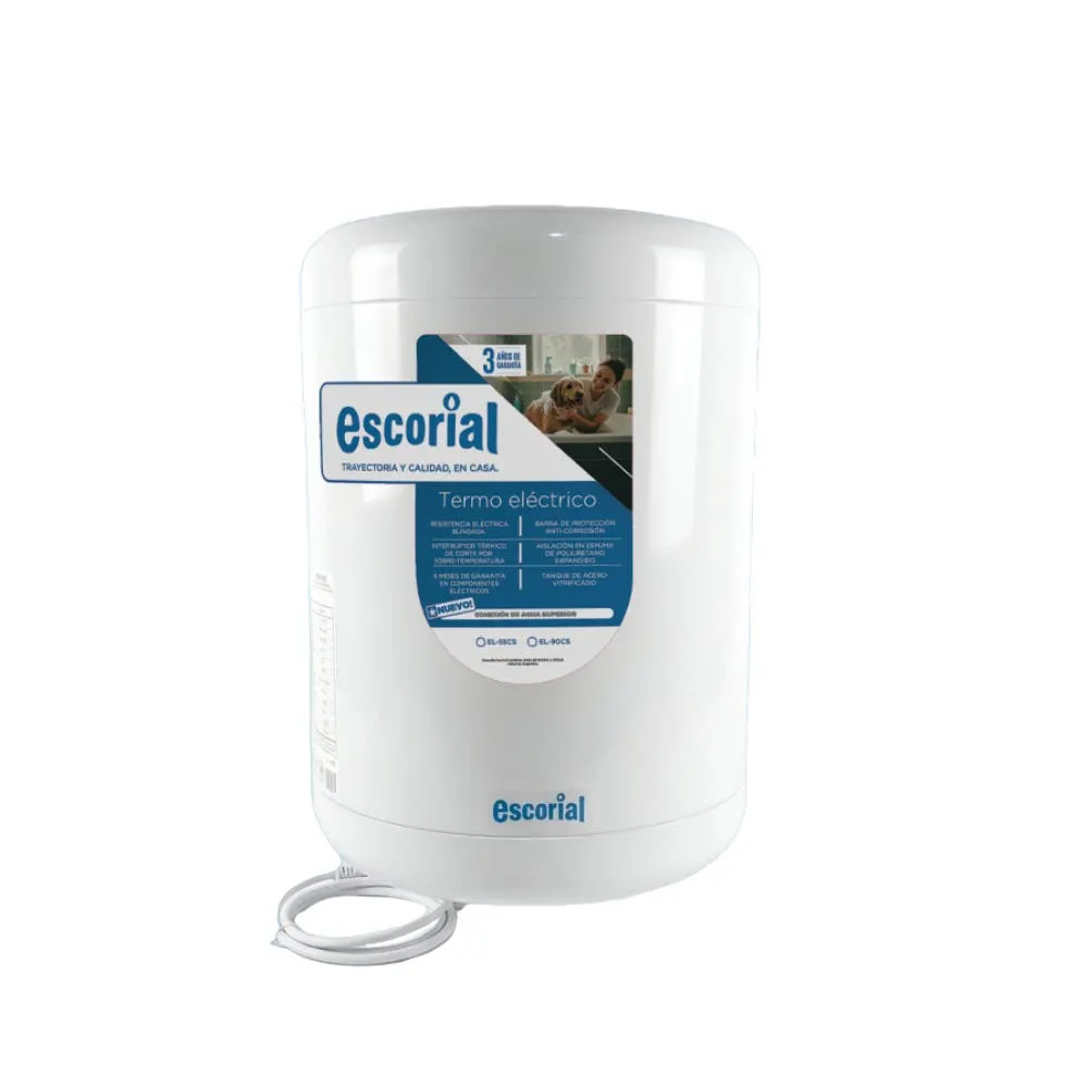 Termotanque eléctrico superior Escorial 55 lt