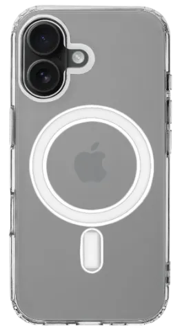 Pouzdro Comfort Magnet iPhone 16 průhledná
