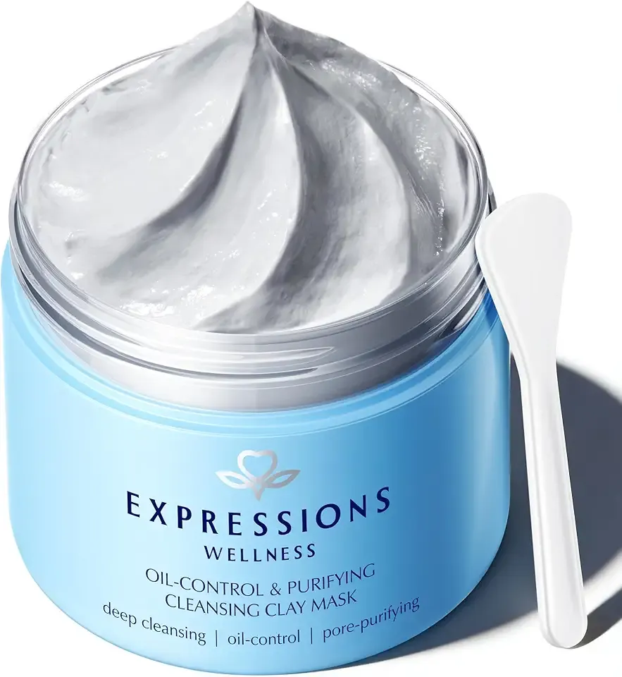 Clay Mask for Face: Deep Cleansing Pore, Dead Sea Mud Mask with Salicylic Acid, Oil-Control, Reduces Acne – for Sensitive, Oily & Acne-Prone Skin, 4.06 Oz