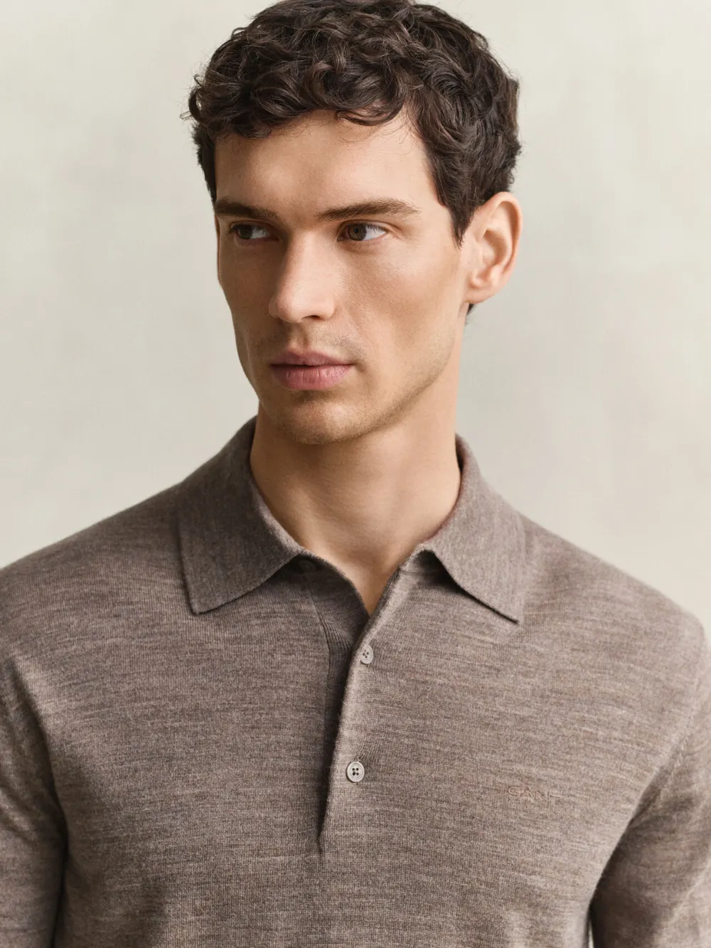 Wool Polo Sweater