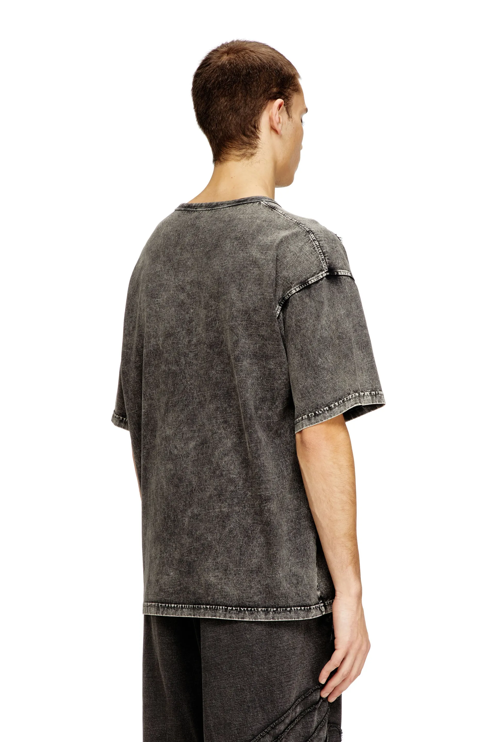 Relaxed cotton T-shirt with Oval D applique