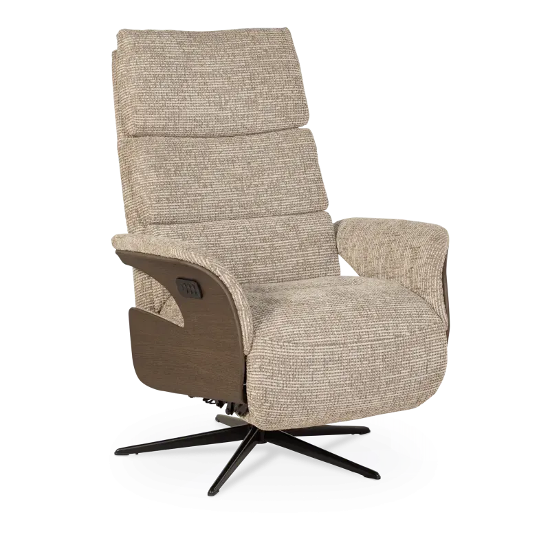 Relaxfauteuil Luva - elektrisch - stof Coco Liver - Large