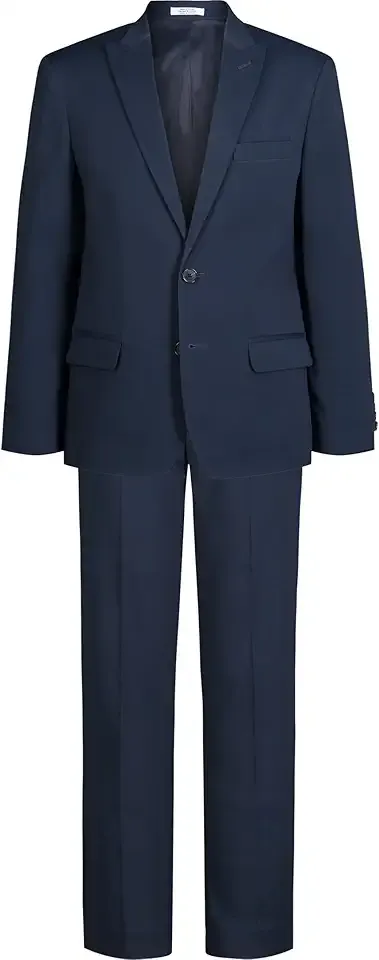 Boys' 2-piece Formal Suit Set, Single Breasted Jacket & Straight Leg Dress Pants