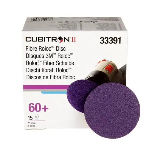 3M Cubitron II 75mm Roloc Abrasive Disc P60 (Pk/15)