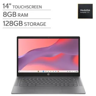 HP Chromebook 14" Touchscreen Laptop - MediaTek Kompanio - 8GB Memory - 128GB UFS Storage - Chrome OS