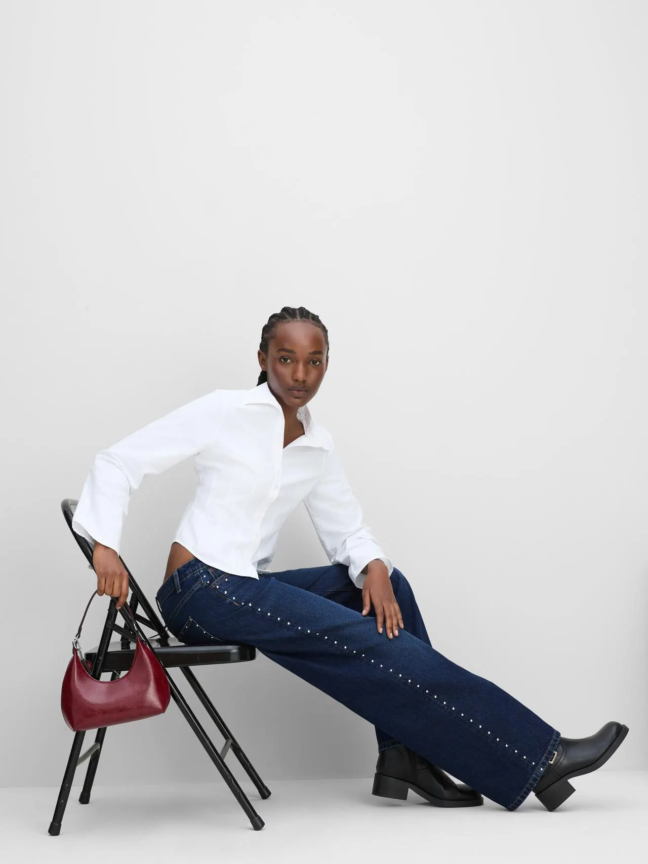The Primark Scene | Jean droit clouté
